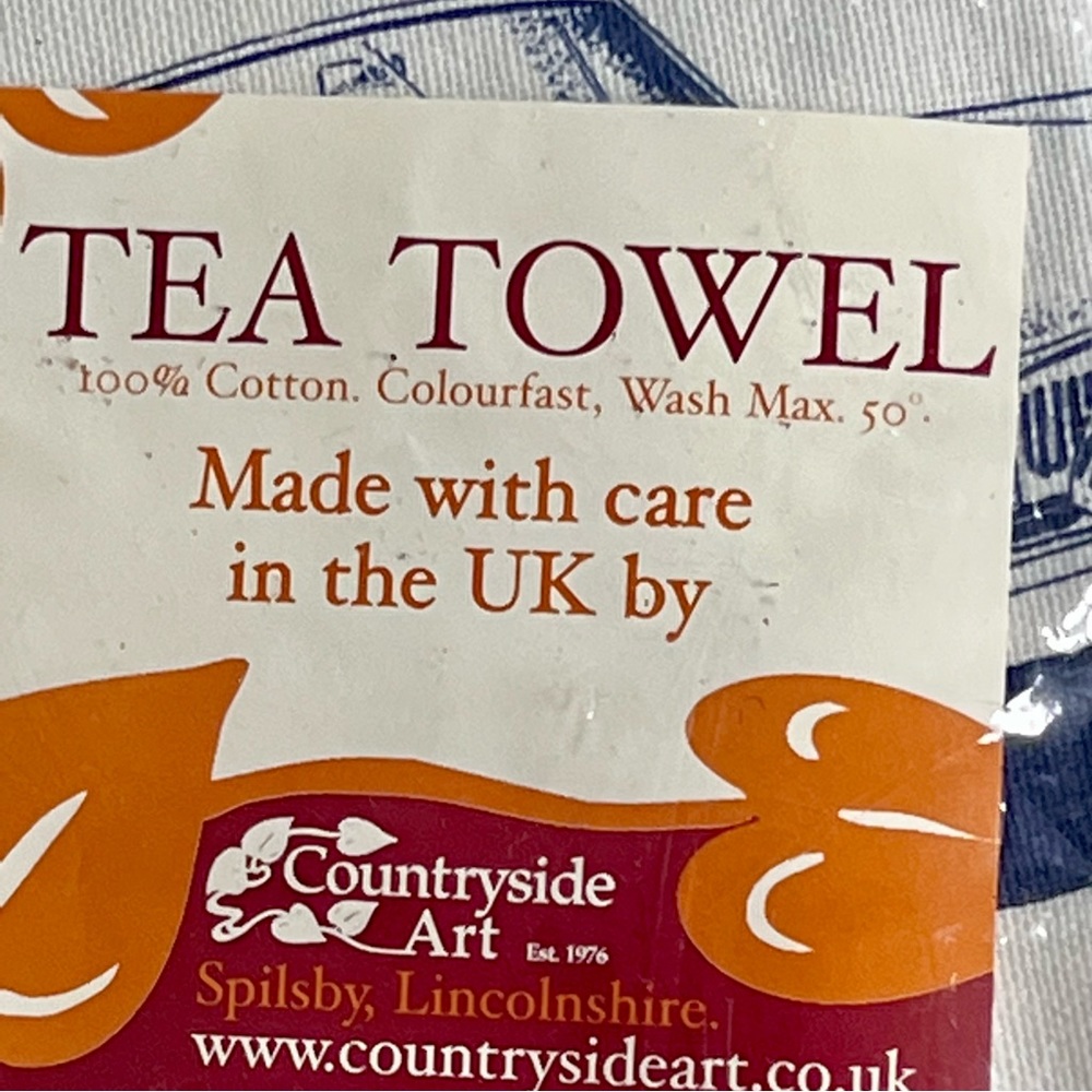TEA TOWEL CARS NWT British Motor Centre tea towel Vintage English MINI C… - Picture 4 of 16